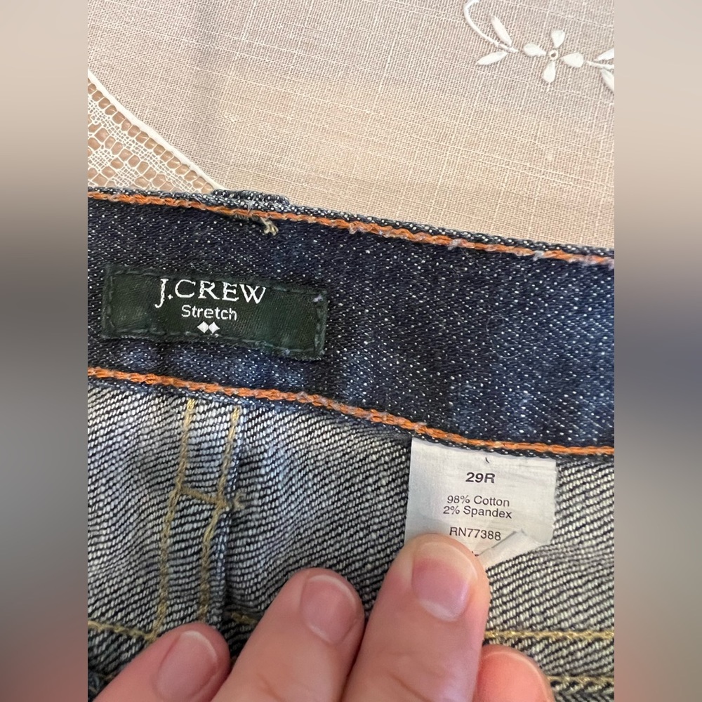 JCrew Matchstick Stretch Jeans, Straight Leg, EUC, Size 29R - Picture 6 of 7